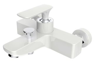 Смеситель для ванны AltroBagno Aperto 0208 Bi белый